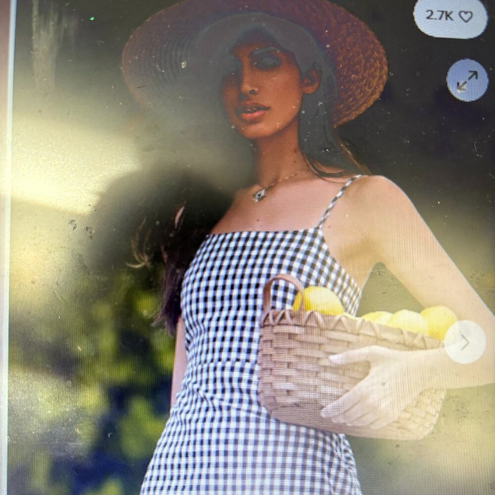 Lulus Sawyer Black and White Gingham Mini Dress-MEDIUM